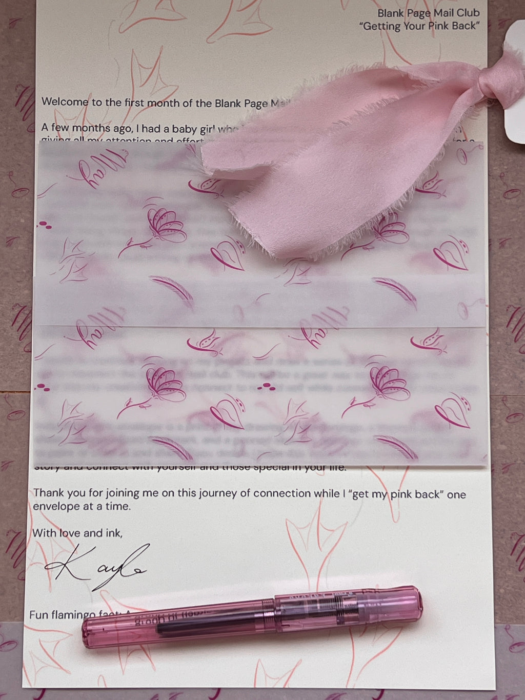 Blank Page Mailing Club - Catch up May