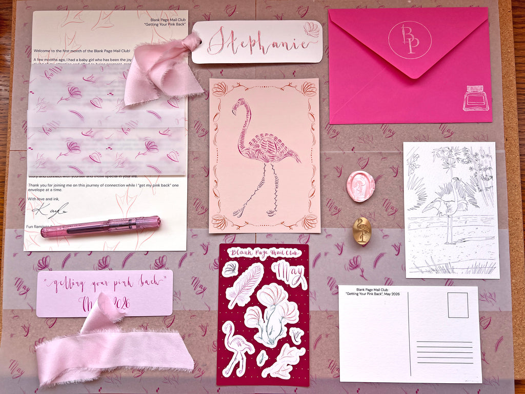 Blank Page Mailing Club - Catch up May