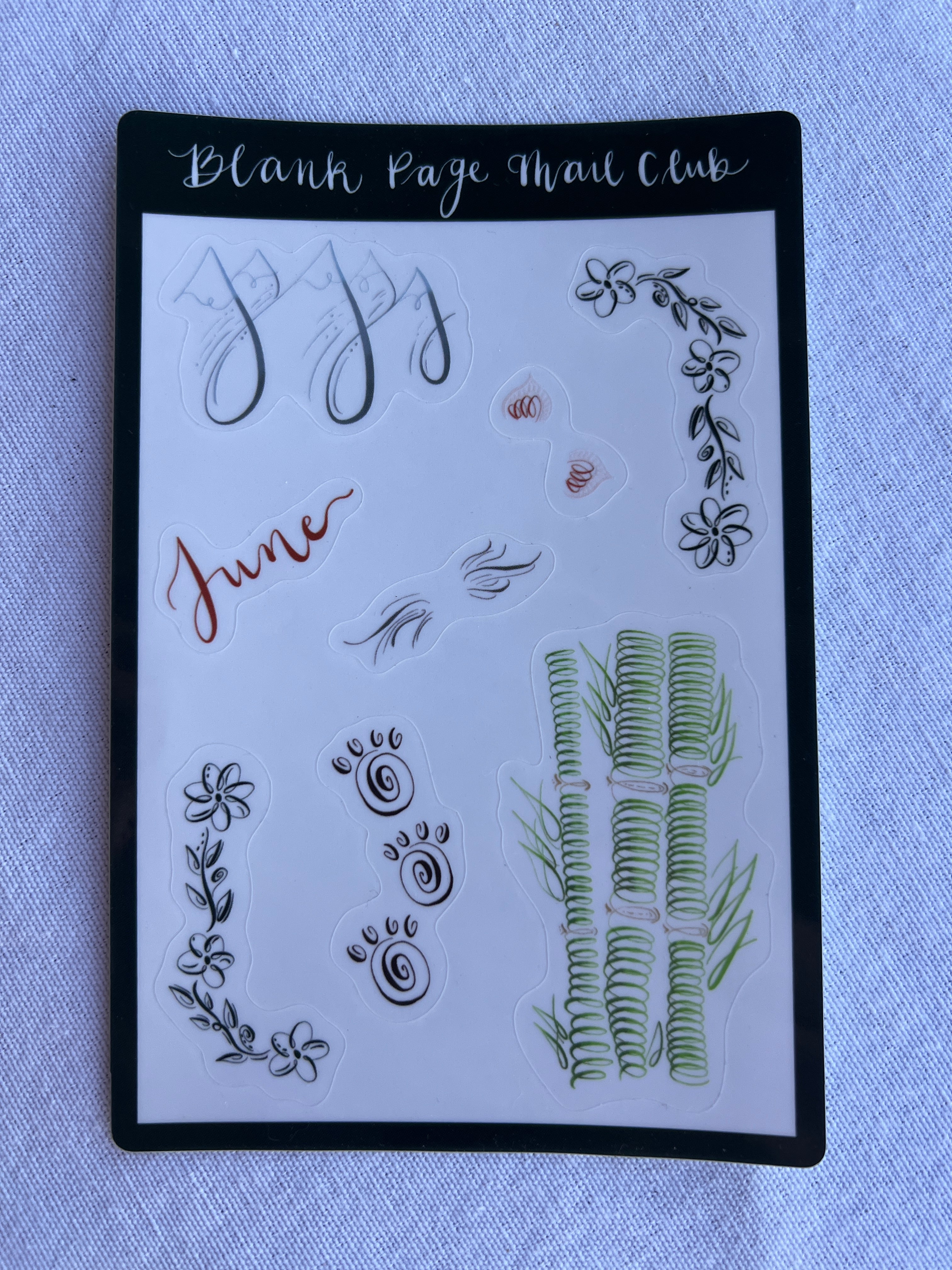 Blank Page Mailing Club - June Standalone